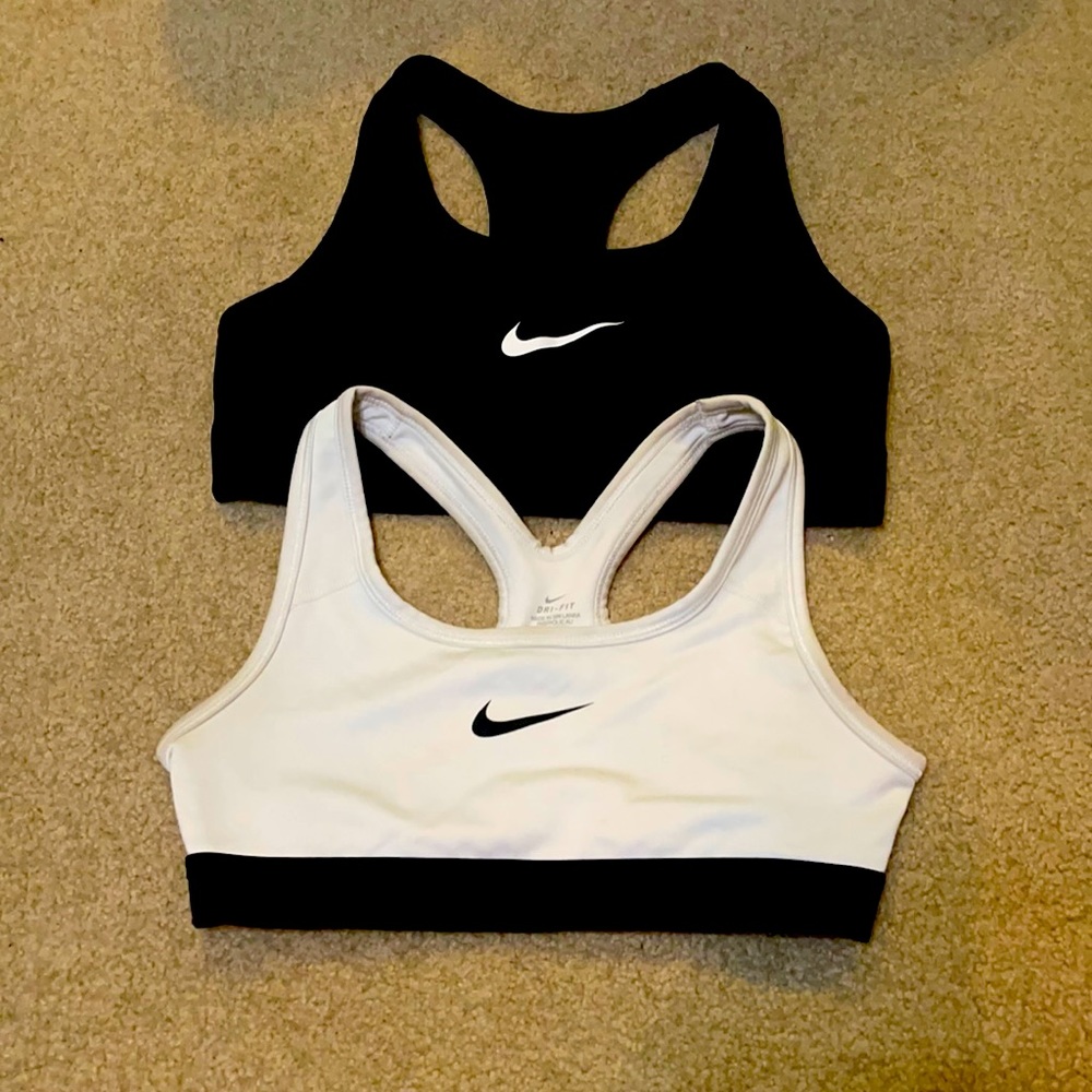 two Nike sports bras